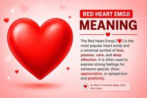 Red Heart Emoji Meaning